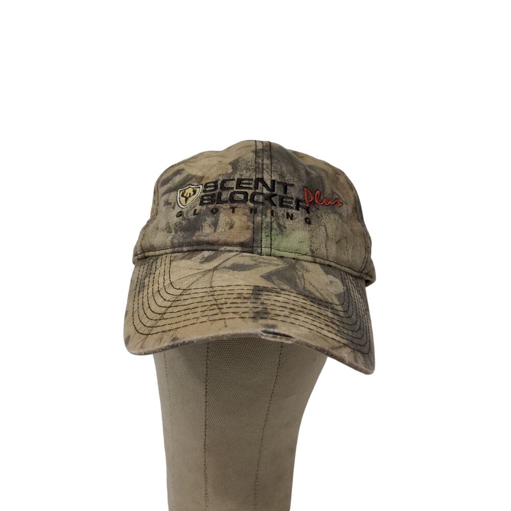 Scent Blocker Plus Strapback Adjustable Hat OSFM Camo Embroidered